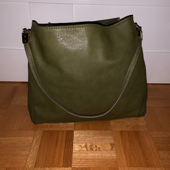 Camo Green Oversized Shoulder Bag - Picture 1 of 2